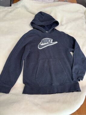 Nike Boys Hooded Sweatshirt - Navy Blue medium